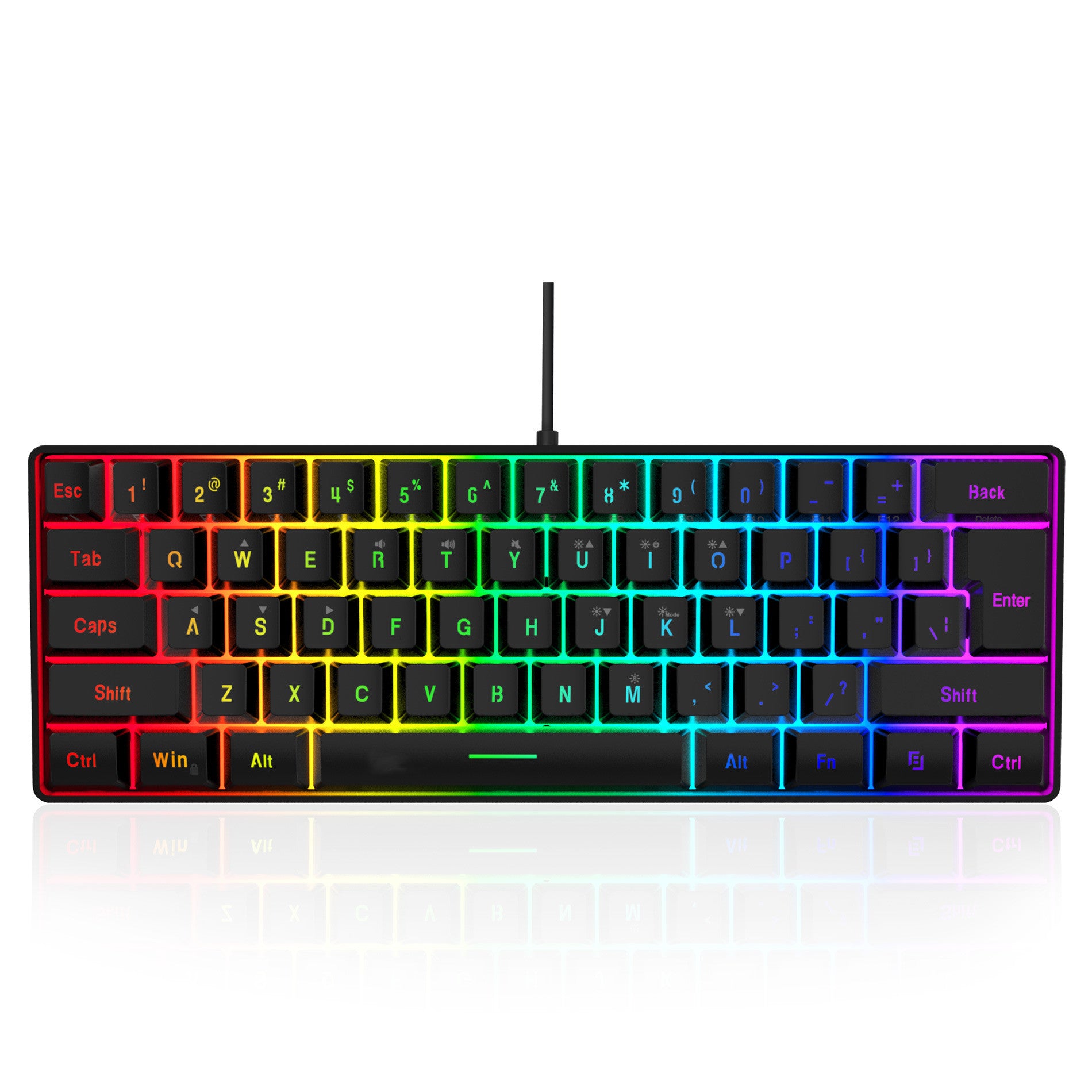 RGB Lighting Wired Gaming Membrane Keyboard