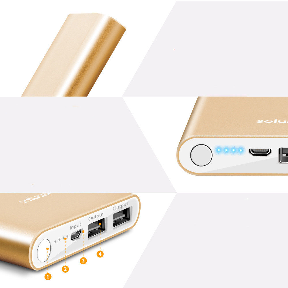 12000mAh Aluminum Alloy Power Bank