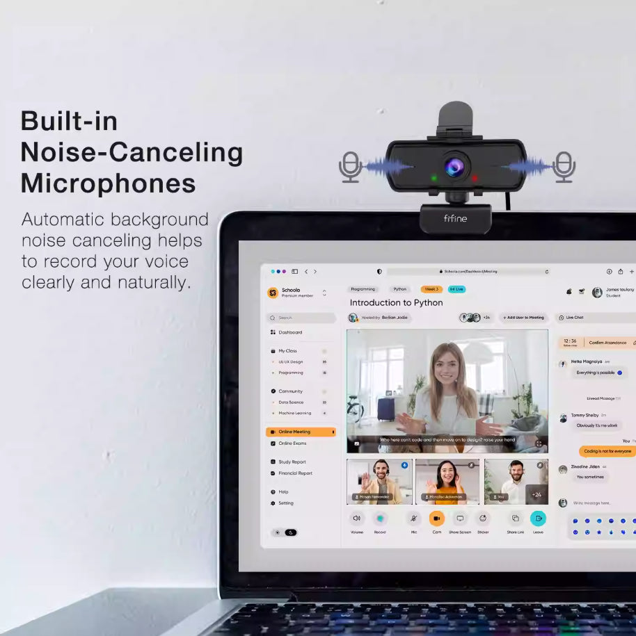 1440p Webcam With Microphone Tripod