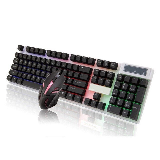 Boseton 8310 backlit USB wired keyboard and mouse