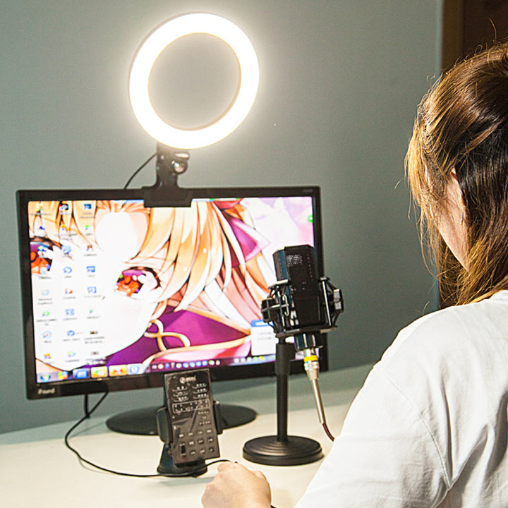 Selfie photography tripod desktop stand fill ring light