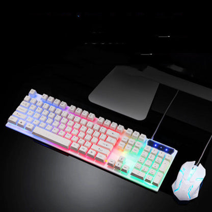 Boseton 8310 backlit USB wired keyboard and mouse