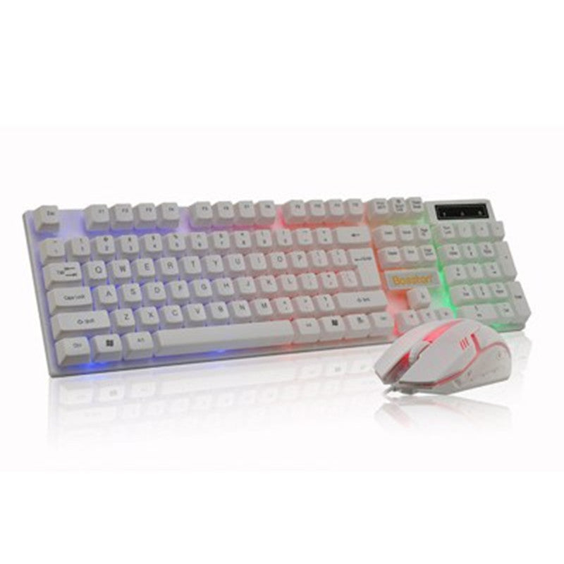 Boseton 8310 backlit USB wired keyboard and mouse