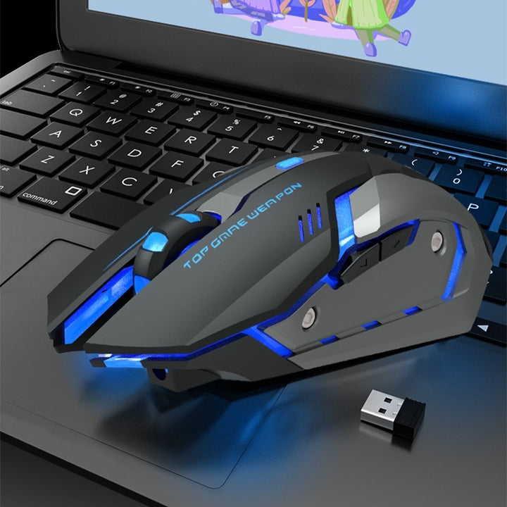 Wireless Charging Luminous Machinery Mouse