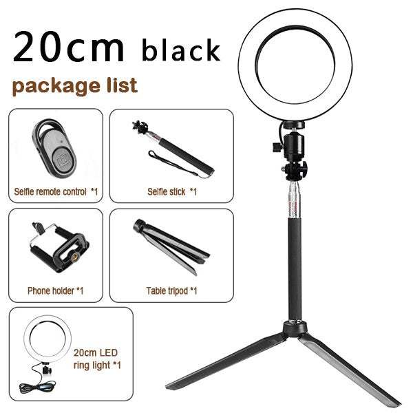 Compatible with Apple, Tripod Fill Ring Light