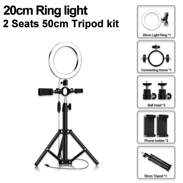 Compatible with Apple Multi-position ring light