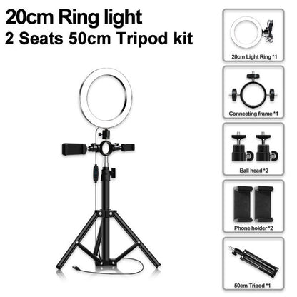 Compatible with Apple Multi-position ring light