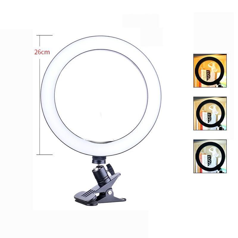 Selfie photography tripod desktop stand fill ring light