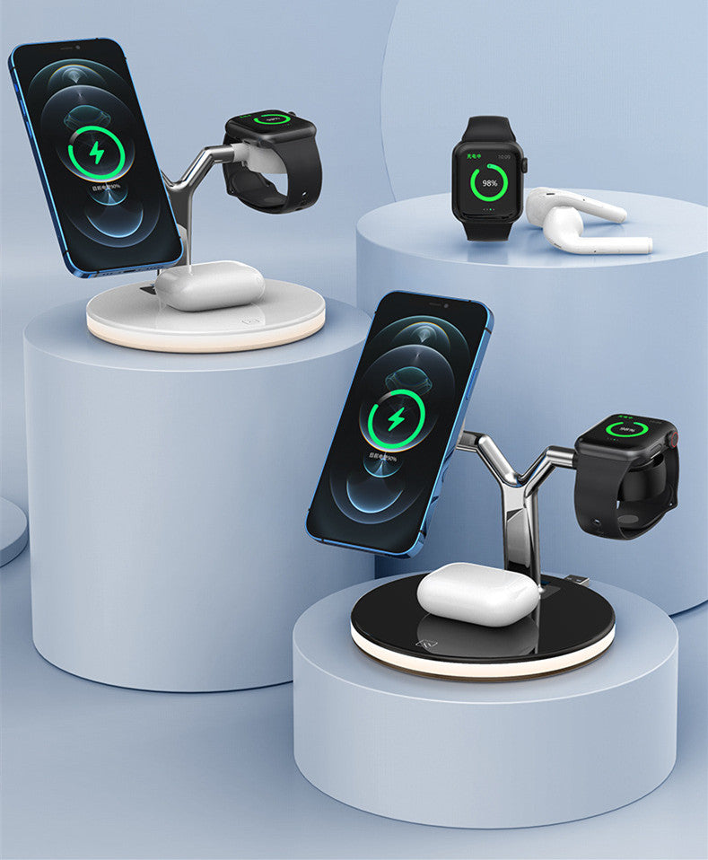 3 In 1 Magnetic Wireless Charger Stand Watch