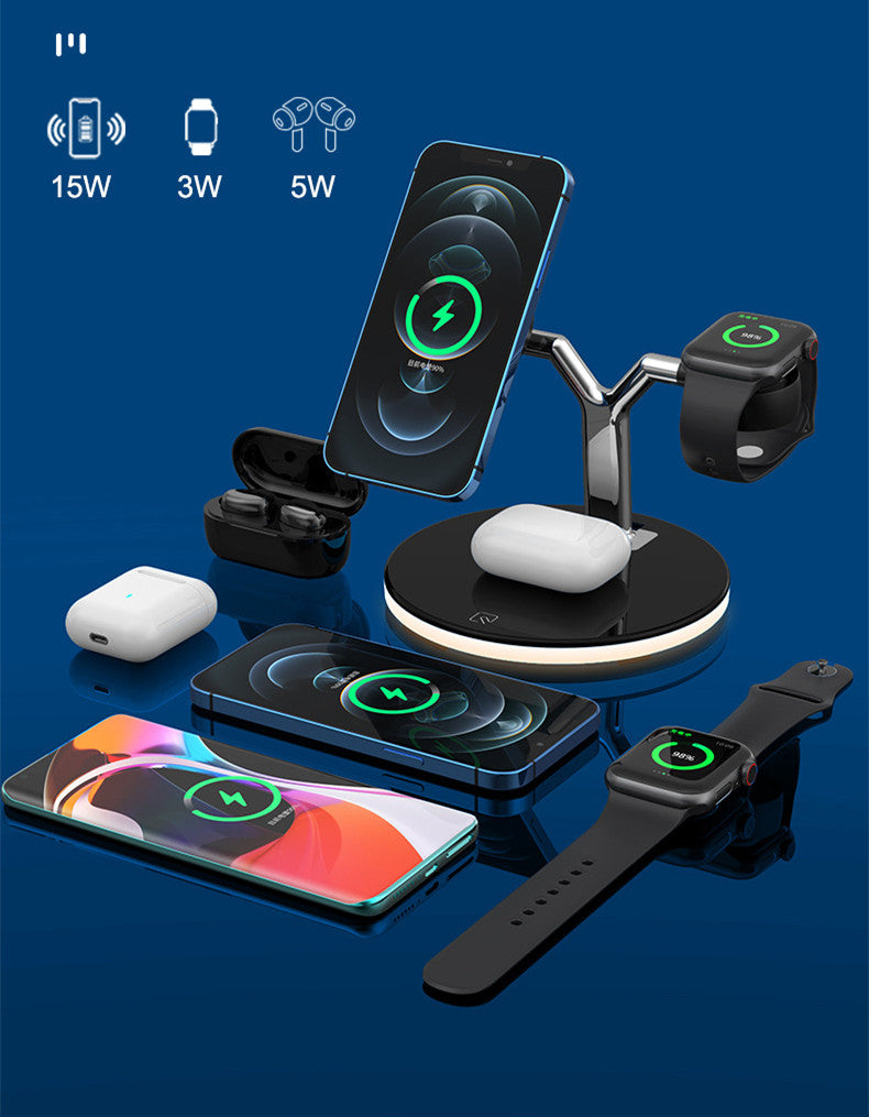 3 In 1 Magnetic Wireless Charger Stand Watch