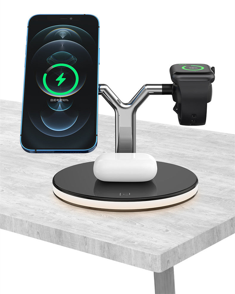 3 In 1 Magnetic Wireless Charger Stand Watch