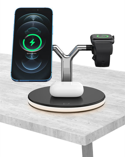 3 In 1 Magnetic Wireless Charger Stand Watch