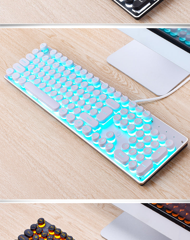 Manipulator Punk Retro Luminous Keyboard