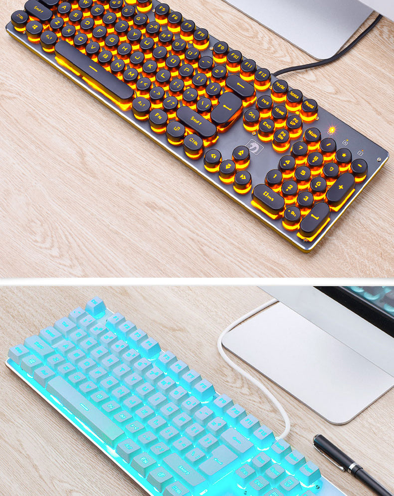 Manipulator Punk Retro Luminous Keyboard