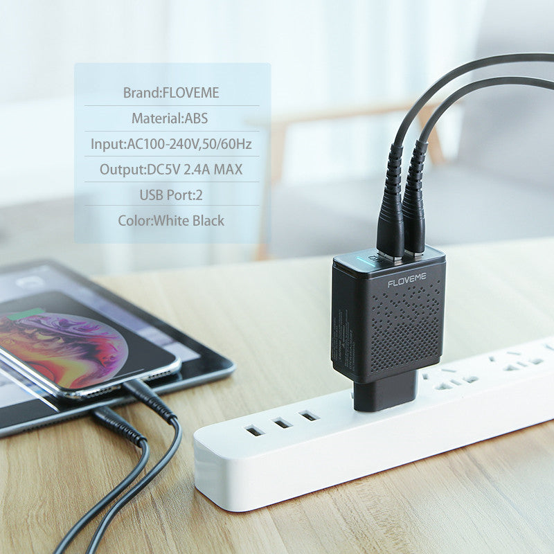 Mobile Phone 2.4A Charging Head 5V2.4A Power Adapter