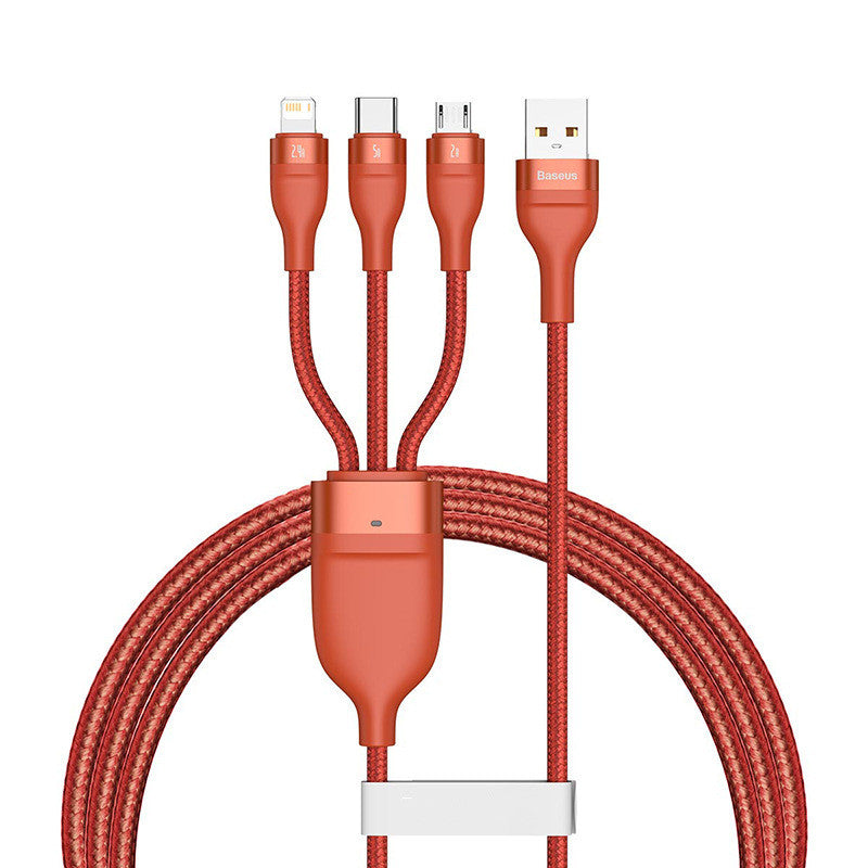 USB Three-port Mobile Phone Charging Cable