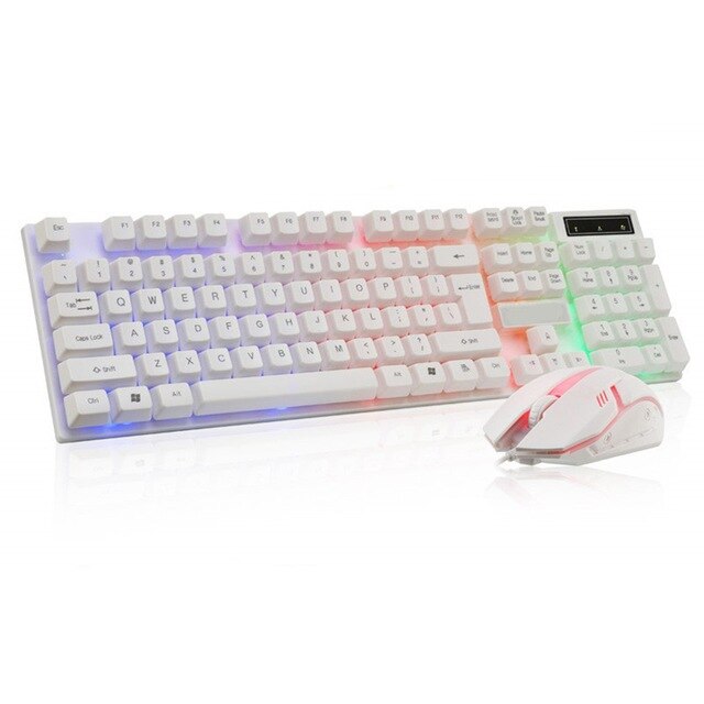 Boseton 8310 backlit USB wired keyboard and mouse