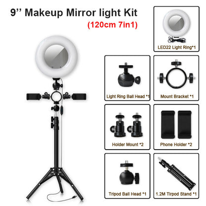 Compatible with Apple Multi-position ring light