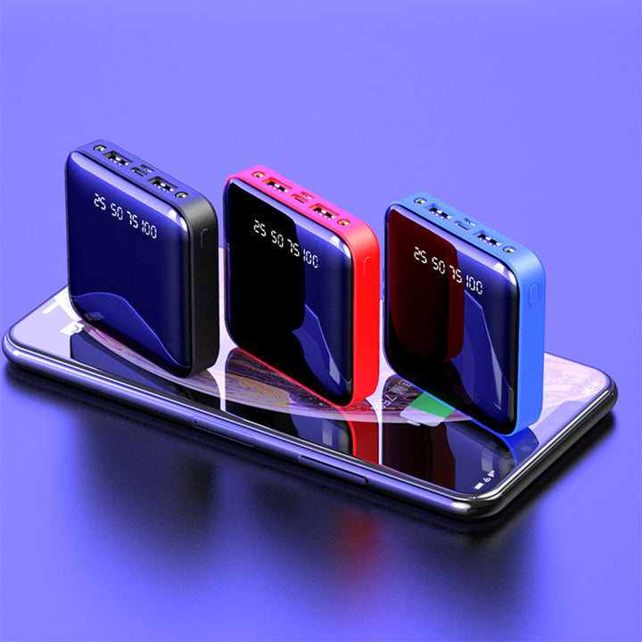 20000 MAh Portable Mirror Digital Display Power Bank