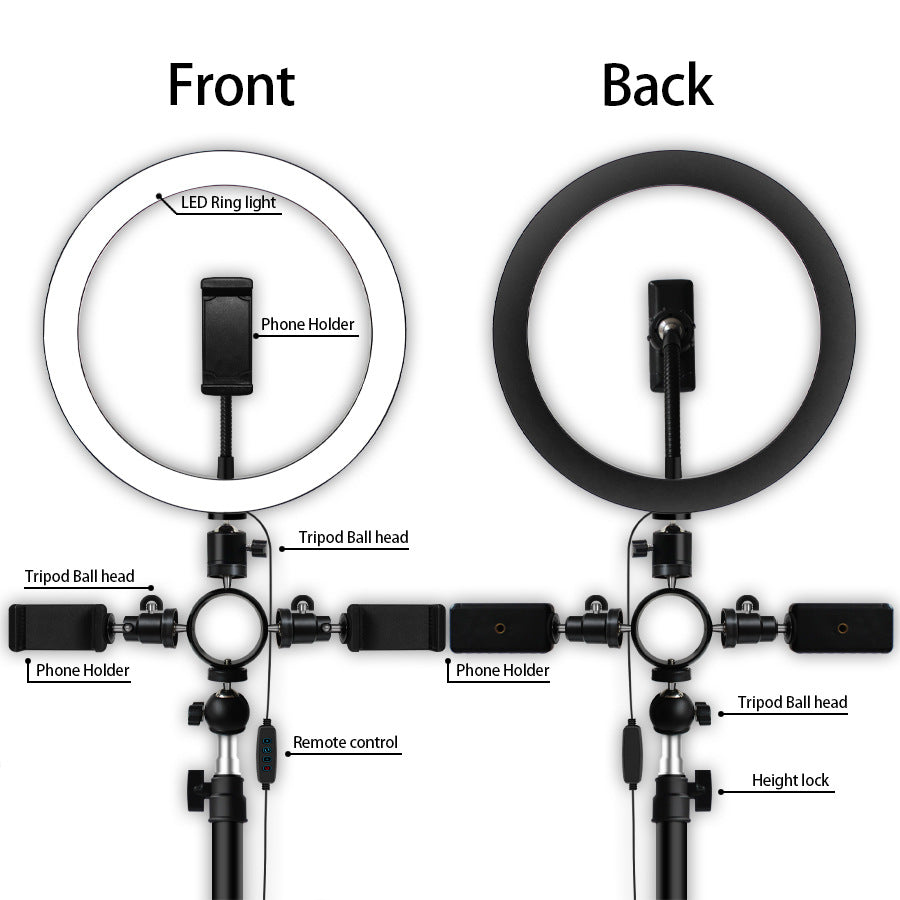 Compatible with Apple Multi-position ring light