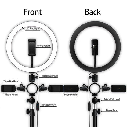 Compatible with Apple Multi-position ring light