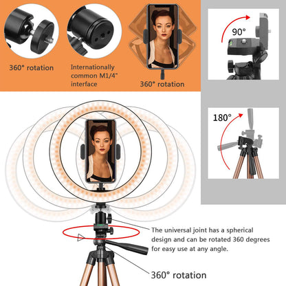 Fill light desktop ring light tripod