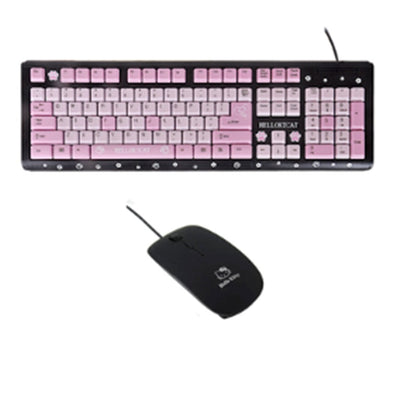 Cartoon Cute Pink Waterproof Wired Keyboard