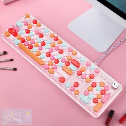 Macaron Wired Mechanical Keyboard And Mouse Set
