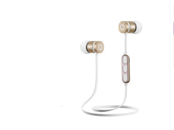 Metal Magnetic Sports Bluetooth Headset for Running Gym Use