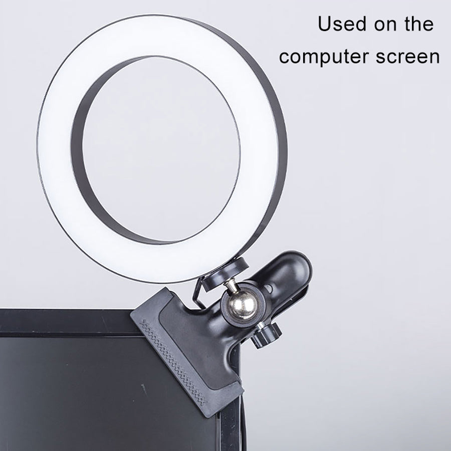 Selfie photography tripod desktop stand fill ring light