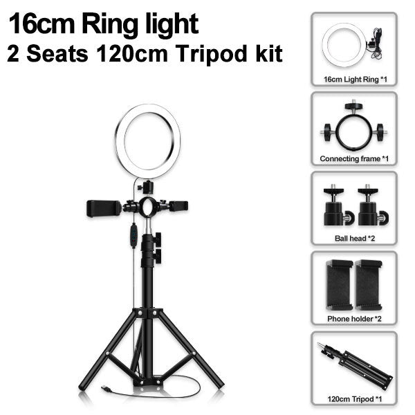 Compatible with Apple Multi-position ring light