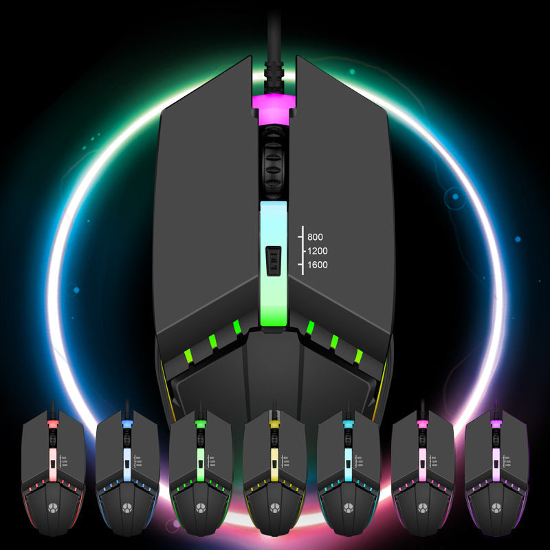 Wired Usb Glowing Computer Mouse