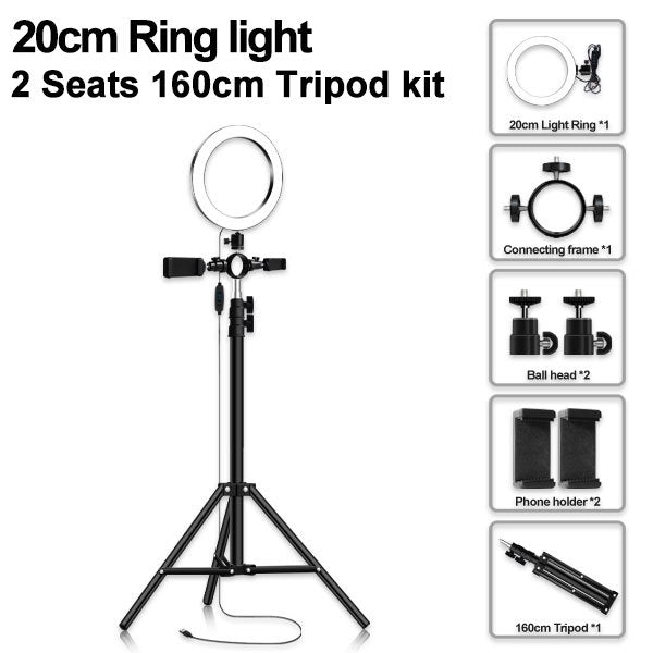 Compatible with Apple Multi-position ring light