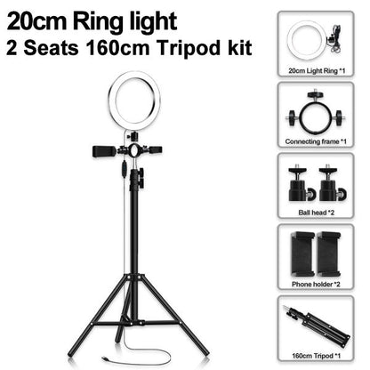 Compatible with Apple Multi-position ring light