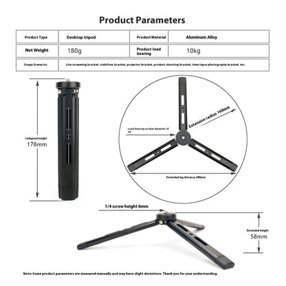 Aluminum Alloy Desktop Mobile Phone Tripod
