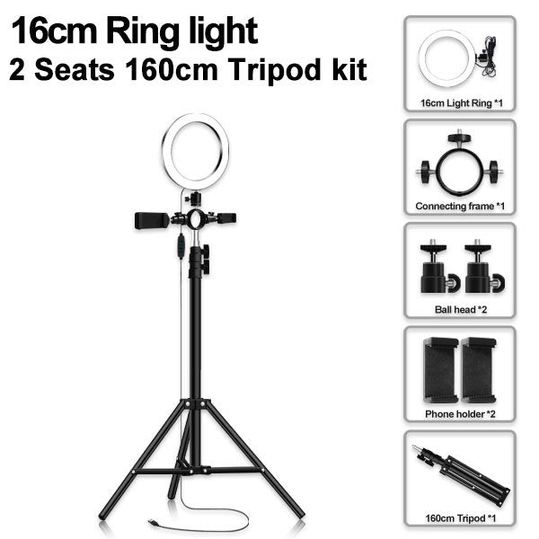 Compatible with Apple Multi-position ring light