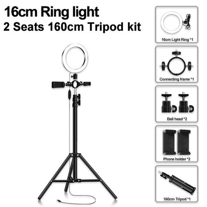 Compatible with Apple Multi-position ring light