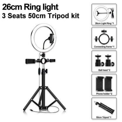 Compatible with Apple Multi-position ring light