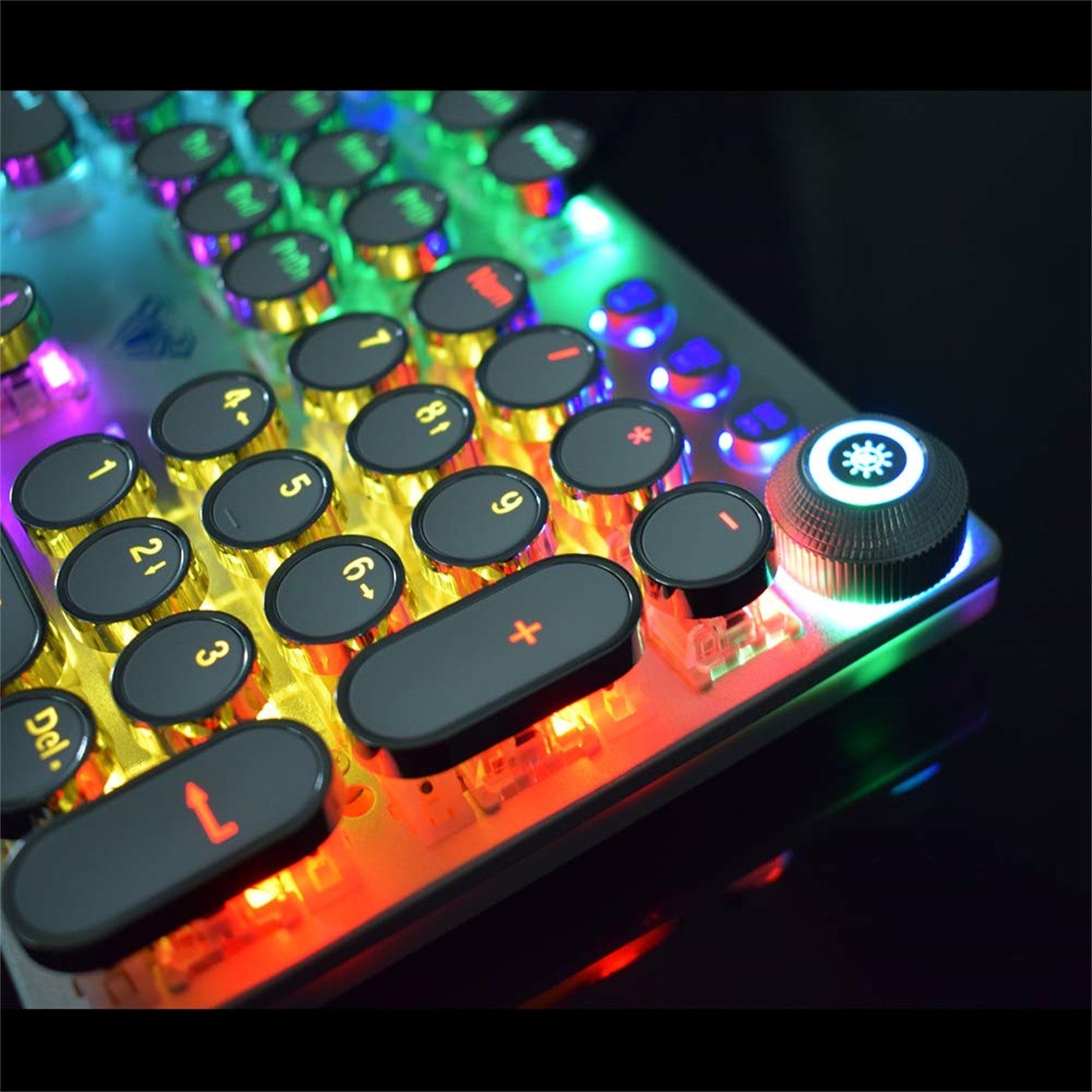 Punk Green Axis Computer Wired Gaming Keyboard