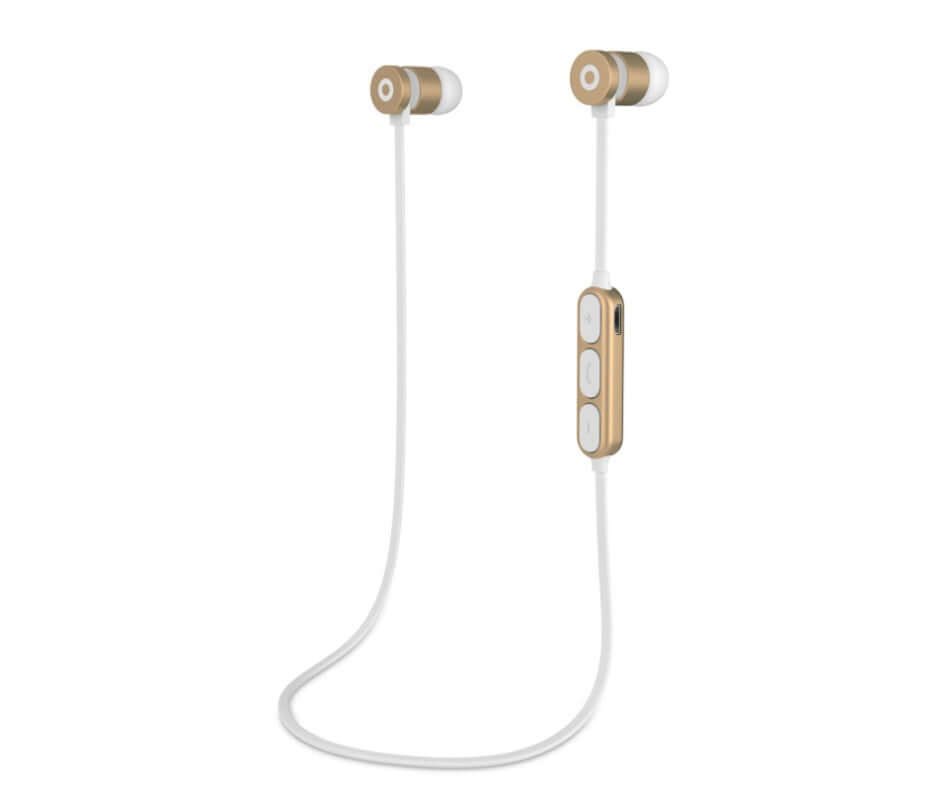 Metal Magnetic Sports Bluetooth Headset for Running Gym Use