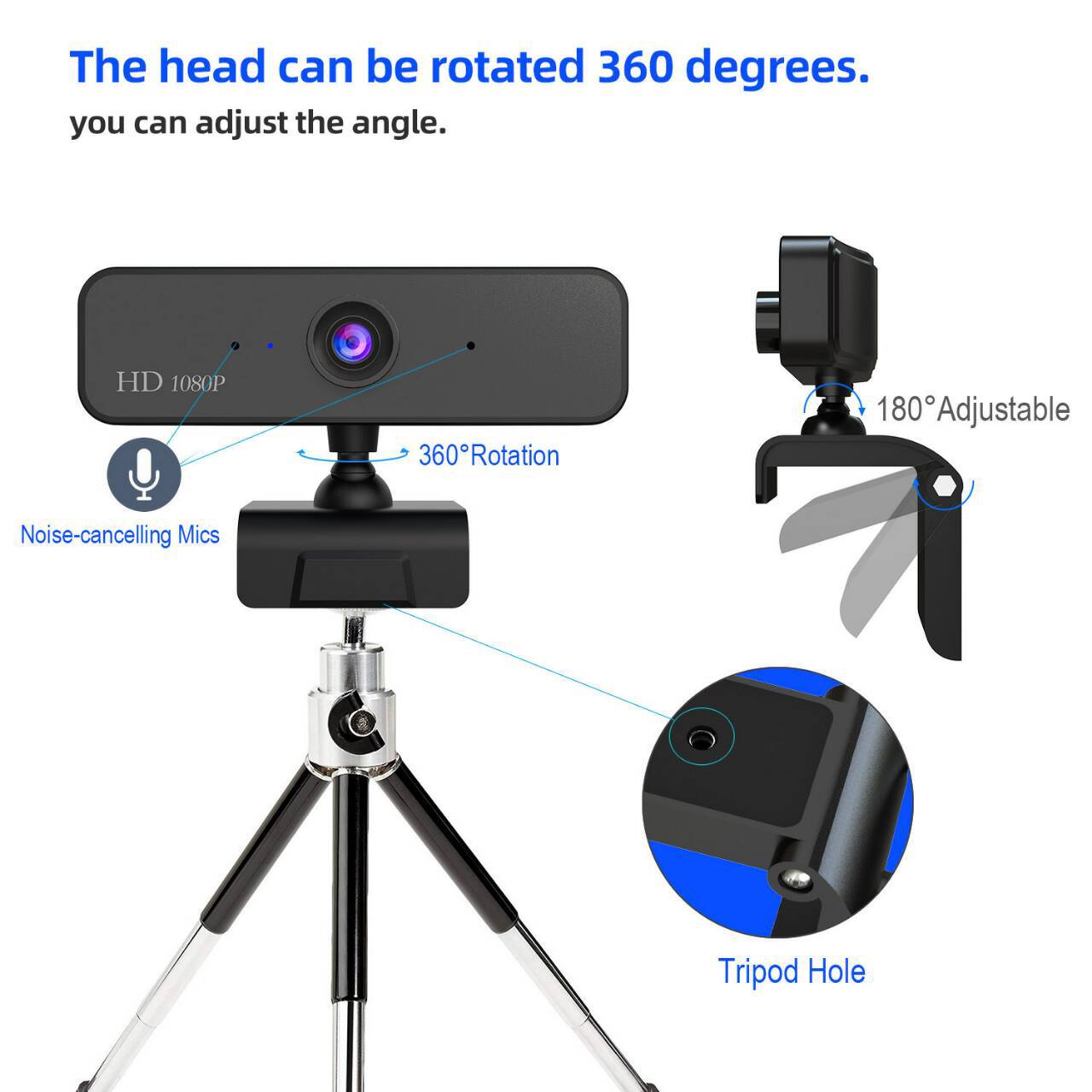 4K Auto Focus Computer Live Webcam