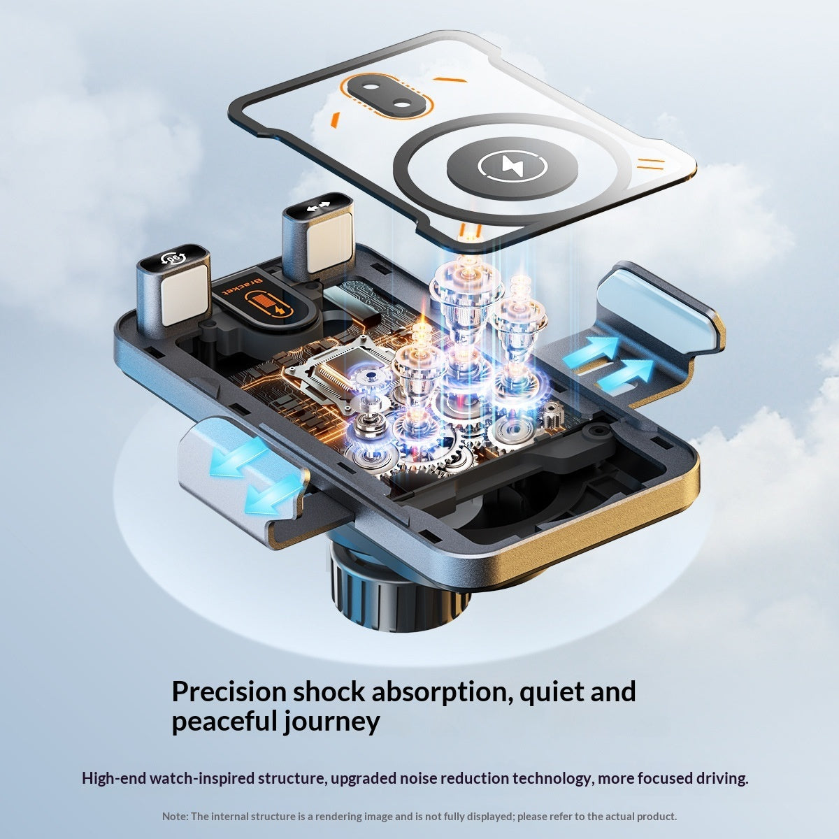 Wireless Charging Car Phone Mount For Navigation