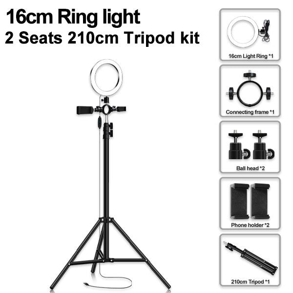 Compatible with Apple Multi-position ring light