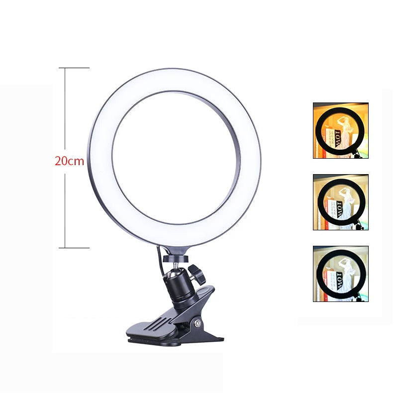 Selfie photography tripod desktop stand fill ring light