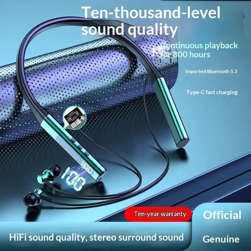 New In-Ear Neckband Bluetooth Earbuds for Daily Sports Use