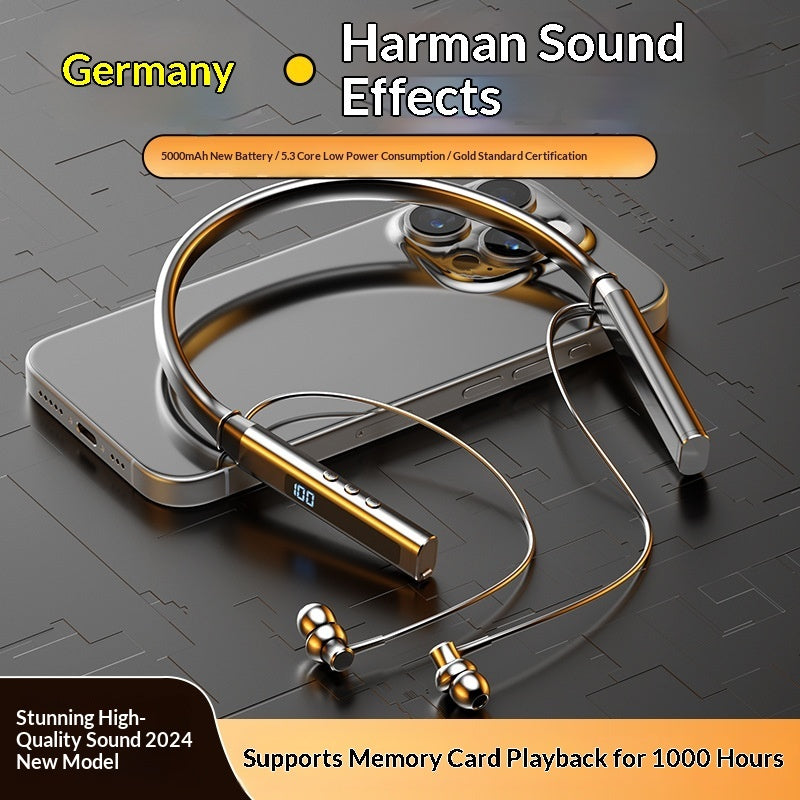 New In-Ear Neckband Bluetooth Earbuds for Daily Sports Use