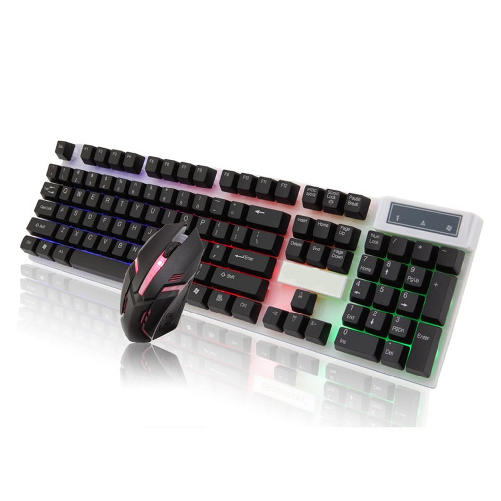 Boseton 8310 backlit USB wired keyboard and mouse