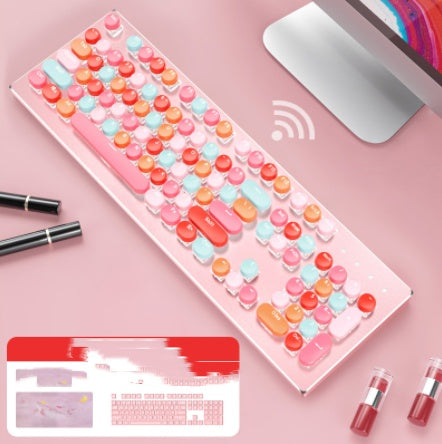 Macaron Wired Mechanical Keyboard And Mouse Set