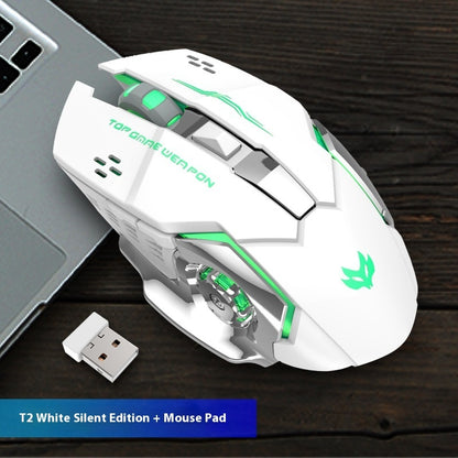 Wireless Charging Luminous Machinery Mouse