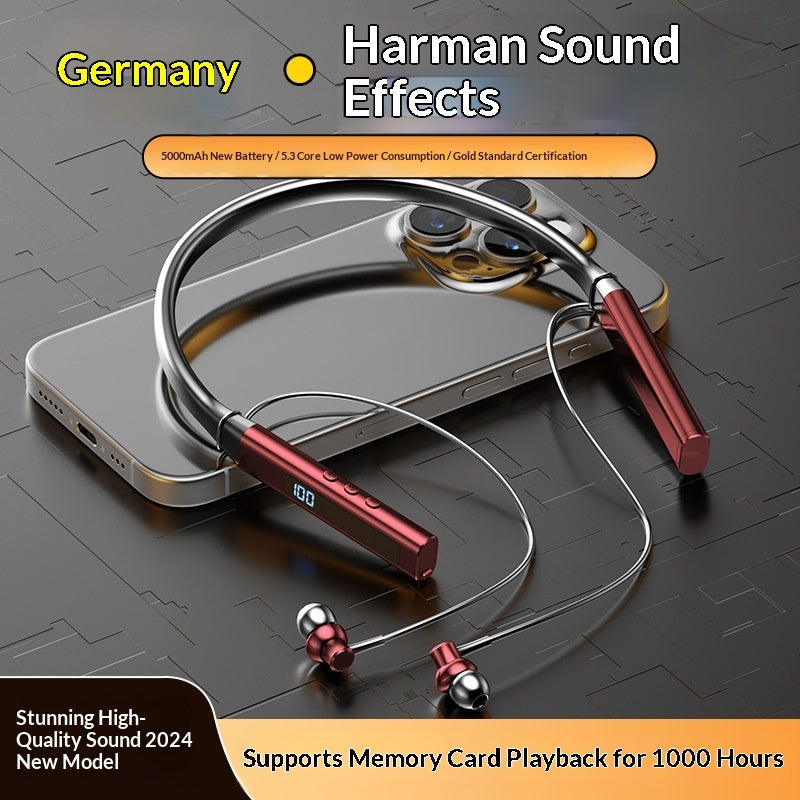 New In-Ear Neckband Bluetooth Earbuds for Daily Sports Use